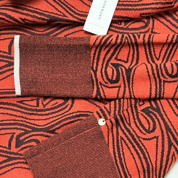 Scotch and Soda Anthropologie Rust Flame Sweater XS New Without Tags - Picture 5 of 16